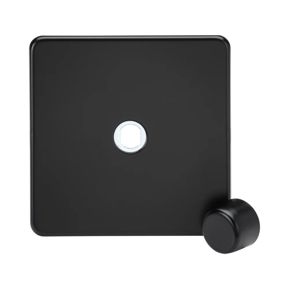 Knightsbridge Screwless Matt Black Switches & Sockets